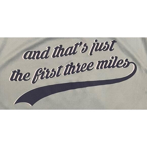 Disney Parks RARE RunDisney The First Three Miles Shirt Sz M Sleepy Happy Grumpy - Picture 6 of 7
